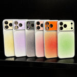 Protezione per le lenti, acrilico opaco sfumato glitterato + custodia per telefono in PC, For iPhone 17 Pro Max, For iPhone 17 Pro, For iPhone 17, For iPhone 16 Pro Max