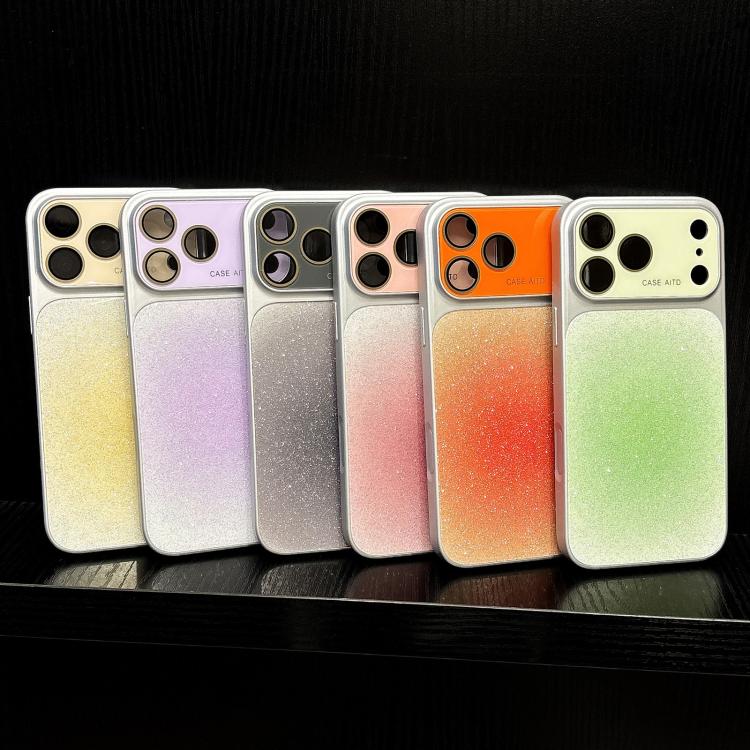 Protezione per le lenti, acrilico opaco sfumato glitterato + custodia per telefono in PC, For iPhone 13 Pro Max, For iPhone 13 Pro, For iPhone 13