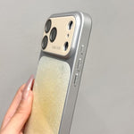 Protezione per le lenti, acrilico opaco sfumato glitterato + custodia per telefono in PC, For iPhone 17 Pro Max, For iPhone 17 Pro, For iPhone 17, For iPhone 16 Pro Max