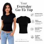 T-shirt slim fit Y2K Pure Color, M