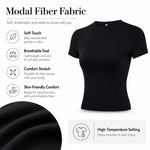 T-shirt slim fit Y2K Pure Color, M
