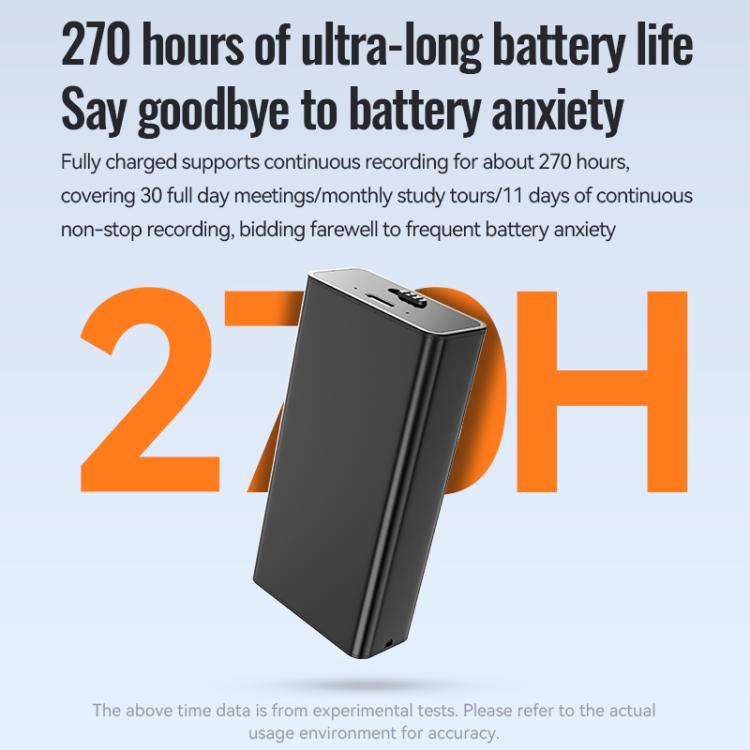 Registratore vocale intelligente magnetico Q65A+ con standby ultra-lungo e supporto per l'app AIREC., 4GB, 8GB, 16GB, 32GB, 64GB, 128GB, 256GB