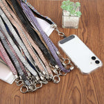 Cordino per cellulare con strass scintillanti e cuscinetto