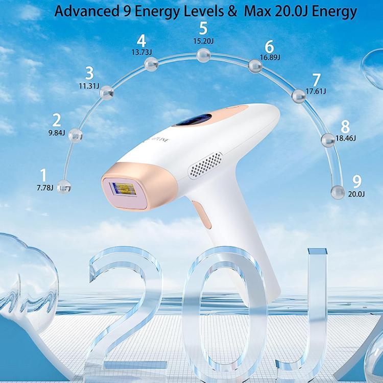 Dispositivo di epilazione a luce pulsata AI17 con ghiaccio elettrico, EU Plug, US Plug, UK Plug