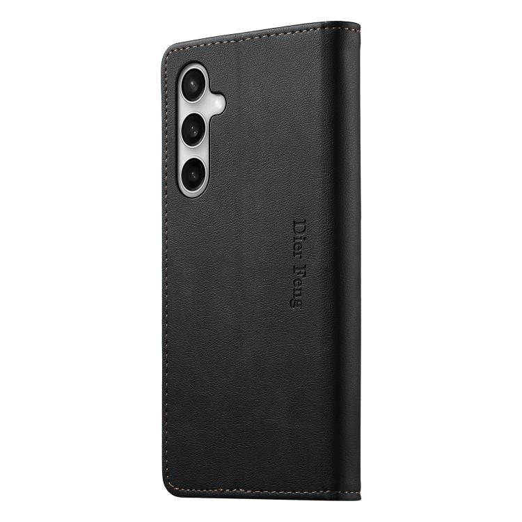 Custodia per telefono Dierfeng in pelle vegana con chiusura magnetica e protezione RFID in metallo., For Galaxy S26 FE 5G