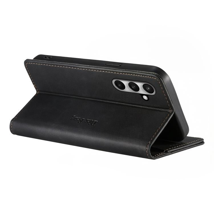 Custodia per telefono Dierfeng in pelle vegana con chiusura magnetica e protezione RFID in metallo., For Galaxy S26 FE 5G