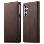 Custodia per telefono Dierfeng in pelle vegana con chiusura magnetica e protezione RFID in metallo., For Galaxy S26 FE 5G