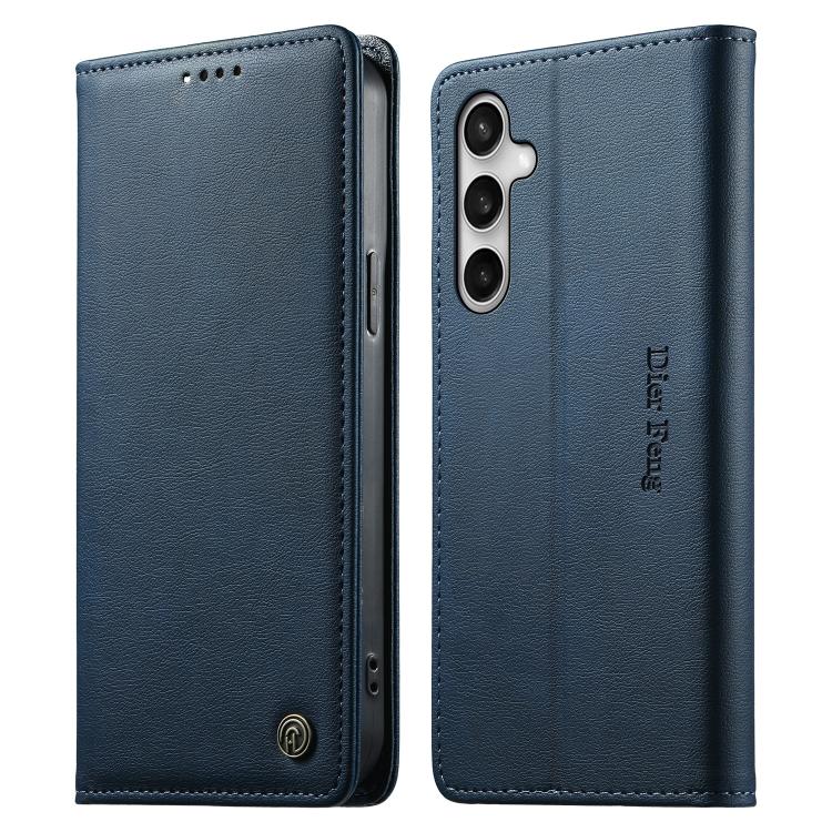 Custodia per telefono Dierfeng in pelle vegana con chiusura magnetica e protezione RFID in metallo., For Galaxy S26 FE 5G