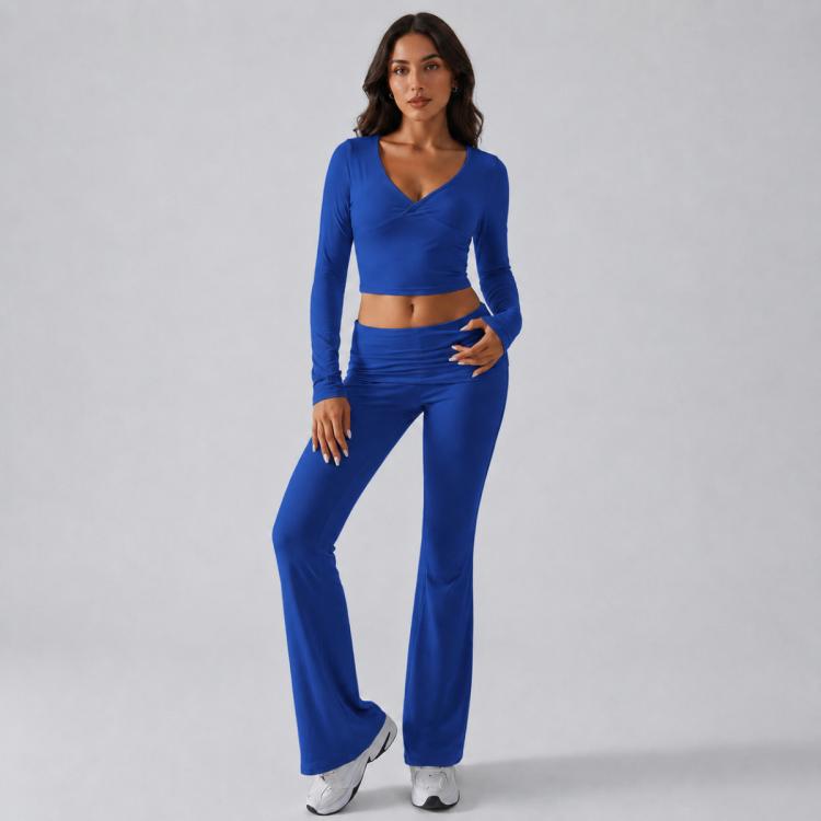 Completo sportivo casual da donna a maniche lunghe in tinta unita., L, XL