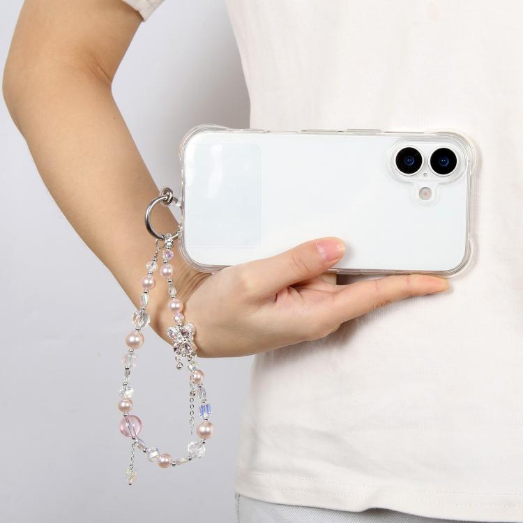 Cordino per telefono con nappe e perline a bolle