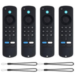 XDcase - Set di 4 custodie protettive in morbido silicone con mini cinturino, For Amazon Fire TV Stick 4K 2025 Remote