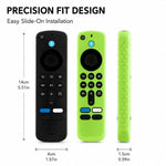 XDcase - Set di 4 custodie protettive in morbido silicone con mini cinturino, For Amazon Fire TV Stick 4K 2025 Remote