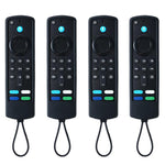 XDcase 4 pezzi Custodie protettive in morbido silicone ispessito con mini cinturino, For Amazon Alexa Voice Remote Gen 3/2/1