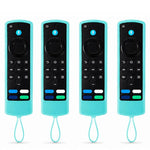 XDcase 4 pezzi Custodie protettive in morbido silicone ispessito con mini cinturino, For Amazon Alexa Voice Remote Gen 3/2/1