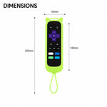 XDcase Confezione da 4 custodie protettive in silicone con simpatiche orecchie da gatto e mini cinturino, For TCL Roku TV Remote