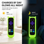 XDcase Confezione da 4 custodie protettive in silicone con simpatiche orecchie da gatto e mini cinturino, For TCL Roku TV Remote