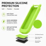 XDcase Set di 3 custodie protettive in silicone con simpatiche orecchie da gatto e mini cinturino, For TCL Roku TV Remote