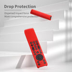 XDcase - Set di 4 custodie protettive in morbido silicone con mini cinturino, For TCL RC923A / RC813A TV Remote