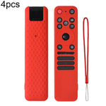 XDcase - Set di 4 custodie protettive in morbido silicone con mini cinturino, For LG MR25GA Magic Remote