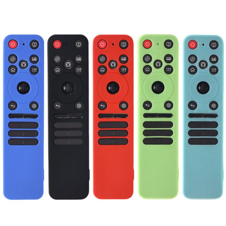 XDcase - Set di 4 custodie protettive in morbido silicone con mini cinturino, For LG MR25GA Magic Remote