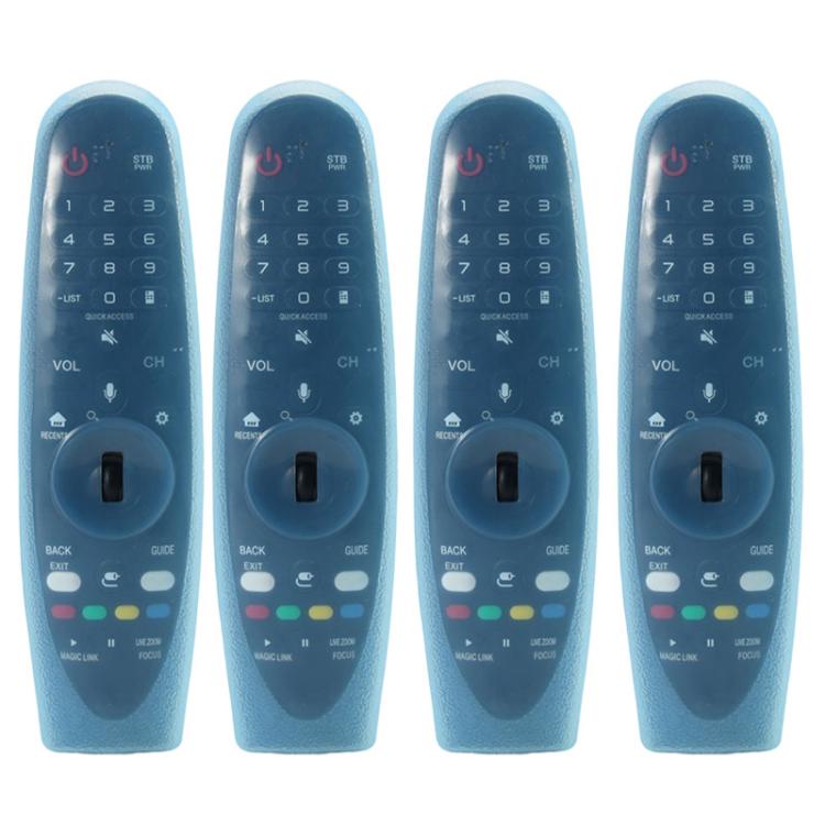 XDcase - Set di 4 custodie protettive in morbido silicone, For LG MR600 / MR650 Magic Remote