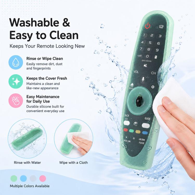 XDcase - Set di 4 custodie protettive in morbido silicone, For LG MR600 / MR650 Magic Remote