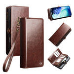QIALINO 2 in 1 Borsa a mano in pelle staccabile e custodia per telefono, For iPhone 17 Pro Max