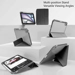 Custodia per tablet in pelle vegana Mutura QinDun Deformation, For iPad Air 11 2026 / 2025 / 2024, For iPad Pro 11 2025 / 2024, For iPad 2025 / 2022