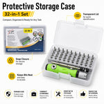 Set di punte per cacciavite magnetiche multifunzionali 32 in 1, Screwdriver Bit Set