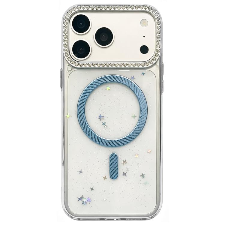 Custodia magnetica per telefono con inserti in resina epossidica glitterata., For iPhone 17e / 16e, For iPhone 17 Pro Max, For iPhone 17 Pro, For iPhone 17