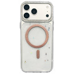 Custodia magnetica per telefono con inserti in resina epossidica glitterata., For iPhone 17e / 16e, For iPhone 17 Pro Max, For iPhone 17 Pro, For iPhone 17