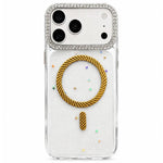 Custodia magnetica per telefono con inserti in resina epossidica glitterata., For iPhone 17e / 16e, For iPhone 17 Pro Max, For iPhone 17 Pro, For iPhone 17
