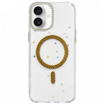 Custodia magnetica per telefono con inserti in resina epossidica glitterata., For iPhone 17e / 16e, For iPhone 17 Pro Max, For iPhone 17 Pro, For iPhone 17