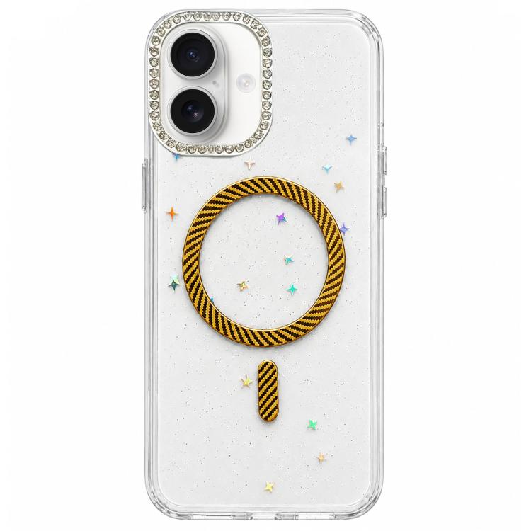 Custodia magnetica per telefono con inserti in resina epossidica glitterata., For iPhone 17e / 16e, For iPhone 17 Pro Max, For iPhone 17 Pro, For iPhone 17