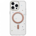 Custodia magnetica per telefono con inserti in resina epossidica glitterata., For iPhone Air, For iPhone 16 Pro Max, For iPhone 16 Pro, For iPhone 16 Plus