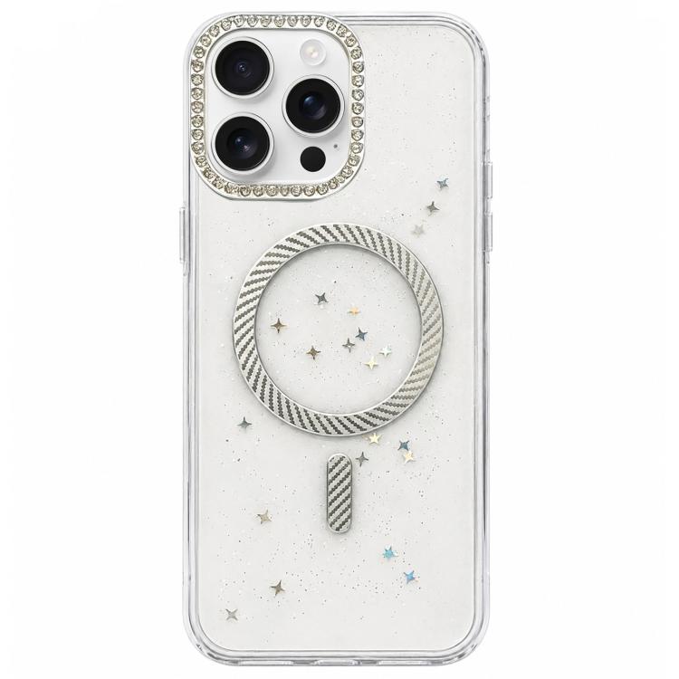 Custodia magnetica per telefono con inserti in resina epossidica glitterata., For iPhone Air, For iPhone 16 Pro Max, For iPhone 16 Pro, For iPhone 16 Plus