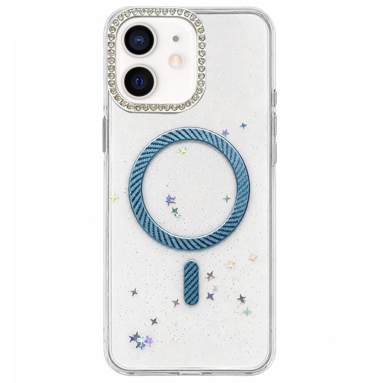 Custodia magnetica per telefono con inserti in resina epossidica glitterata., For iPhone 12, For iPhone 12 Pro Max, For iPhone 12 Pro, For iPhone 11 Pro Max