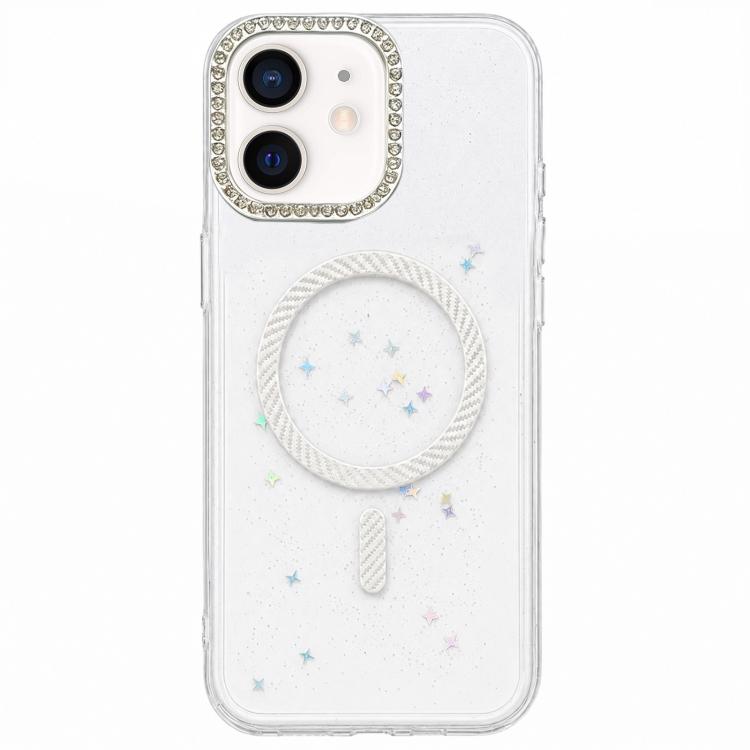 Custodia magnetica per telefono con inserti in resina epossidica glitterata., For iPhone 12, For iPhone 12 Pro Max, For iPhone 12 Pro, For iPhone 11 Pro Max