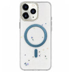 Custodia magnetica per telefono con inserti in resina epossidica glitterata., For iPhone 12, For iPhone 12 Pro Max, For iPhone 12 Pro, For iPhone 11 Pro Max