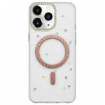 Custodia magnetica per telefono con inserti in resina epossidica glitterata., For iPhone 11, For iPhone 11 Pro, For iPhone X / XS, For iPhone XR