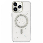 Custodia magnetica per telefono con inserti in resina epossidica glitterata., For iPhone 11, For iPhone 11 Pro, For iPhone X / XS, For iPhone XR