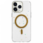 Custodia magnetica per telefono con inserti in resina epossidica glitterata., For iPhone 11, For iPhone 11 Pro, For iPhone X / XS, For iPhone XR