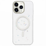 Custodia magnetica per telefono con inserti in resina epossidica glitterata., For iPhone 11, For iPhone 11 Pro, For iPhone X / XS, For iPhone XR