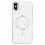 Custodia magnetica per telefono con inserti in resina epossidica glitterata., For iPhone 11, For iPhone 11 Pro, For iPhone X / XS, For iPhone XR