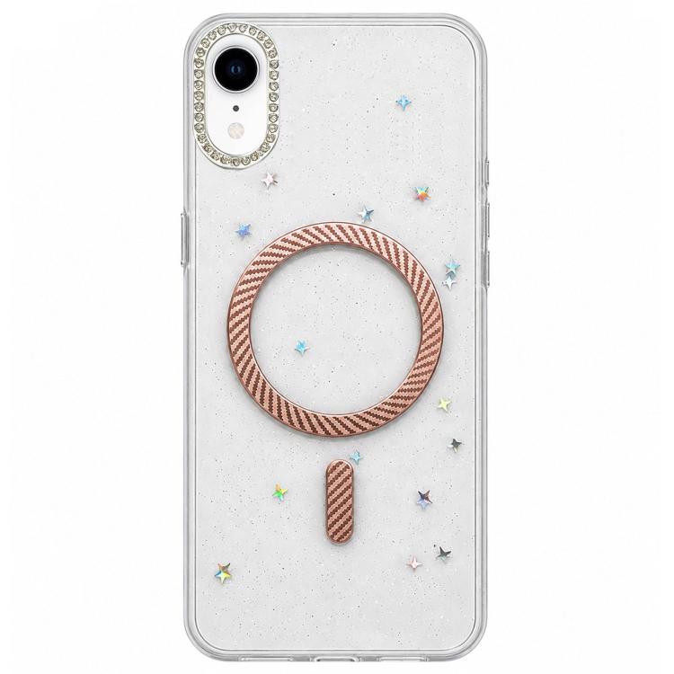 Custodia magnetica per telefono con inserti in resina epossidica glitterata., For iPhone 11, For iPhone 11 Pro, For iPhone X / XS, For iPhone XR