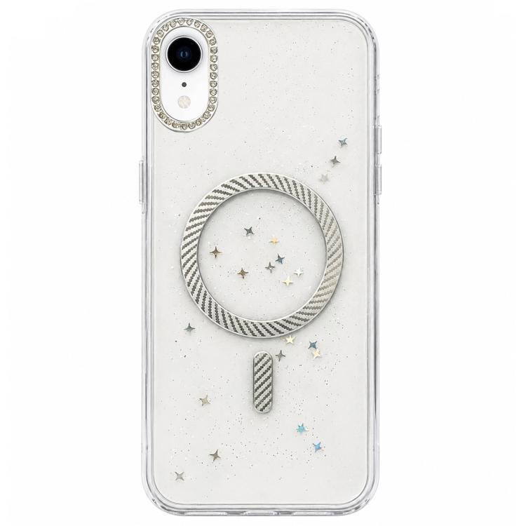 Custodia magnetica per telefono con inserti in resina epossidica glitterata., For iPhone 11, For iPhone 11 Pro, For iPhone X / XS, For iPhone XR