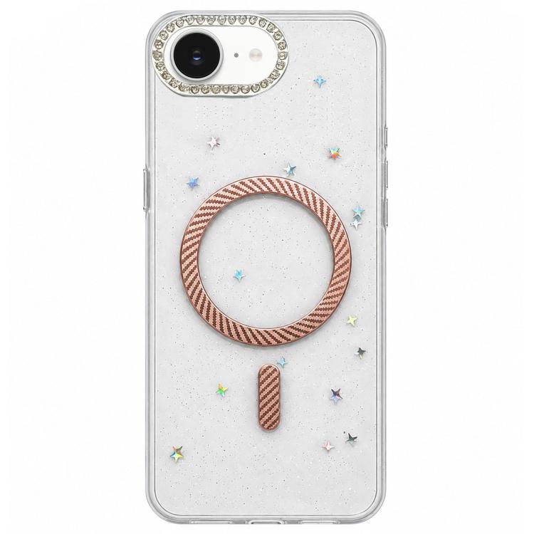 Custodia magnetica per telefono con inserti in resina epossidica glitterata., For iPhone 17e / 16e, For iPhone 17 Pro Max, For iPhone 17 Pro, For iPhone 17
