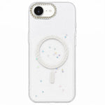 Custodia magnetica per telefono con inserti in resina epossidica glitterata., For iPhone 17e / 16e, For iPhone 17 Pro Max, For iPhone 17 Pro, For iPhone 17