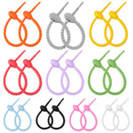 20 fascette in silicone fai-da-te da 15 cm per avvolgere e organizzare i cavi dati., 15cm Random Color Delivery