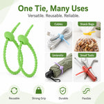 20 fascette in silicone fai-da-te da 15 cm per avvolgere e organizzare i cavi dati., 15cm Random Color Delivery
